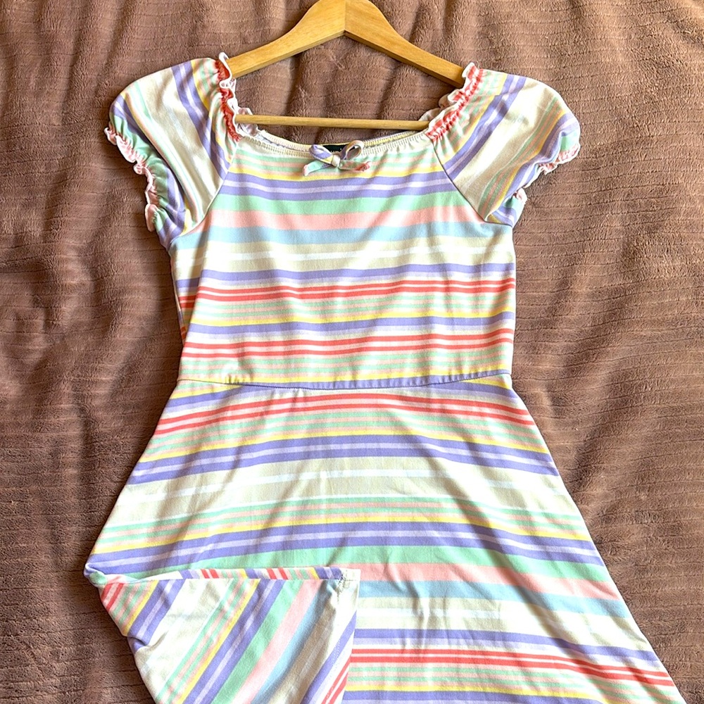 Girls Striped Casual Dress